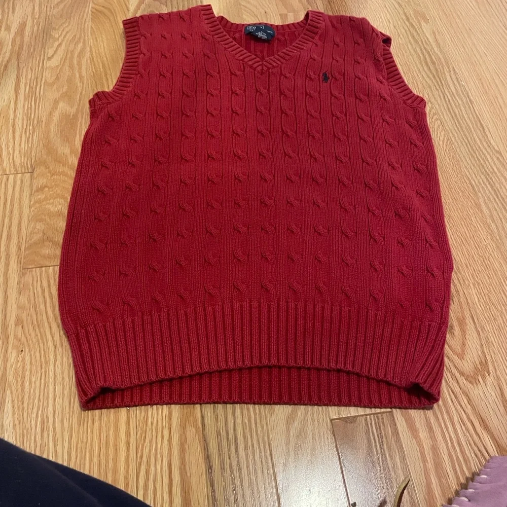 Polo by Ralph Lauren Boy’s Red Sweater Vest